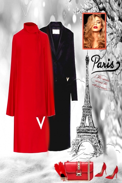 VALENTINO IN PARIS- Modna kombinacija