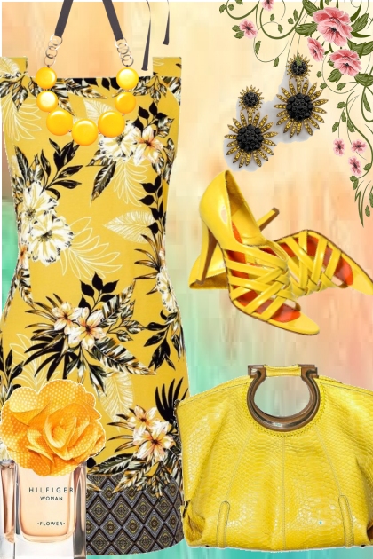 Yellow Summer Outfit - Combinazione di moda