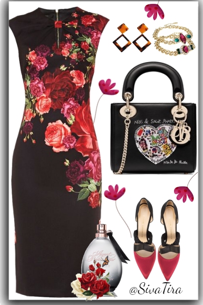 Rose Dress- Combinaciónde moda
