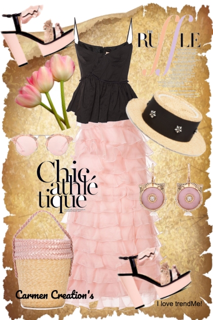 Journi's Paris Chic Summer Ruffle Outfit- Модное сочетание