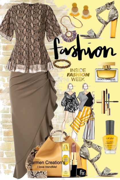 Journi's Inside Fashion Week Outfit- Modna kombinacija