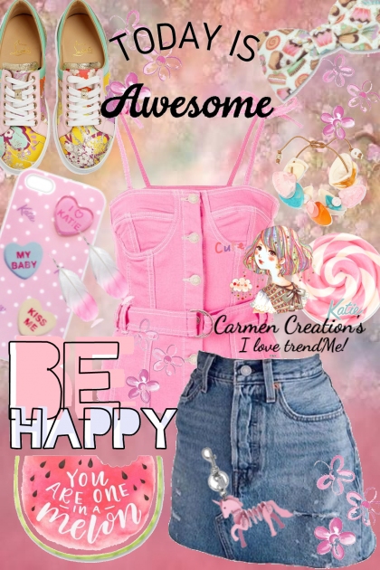 Journi's Anime 'Be Happy' Picnic Outfit - Kreacja