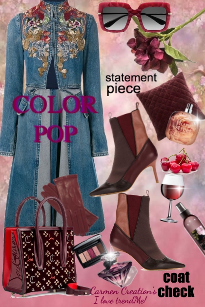 Journi's 'COLOR POP' Coat Check Outfit- Modna kombinacija