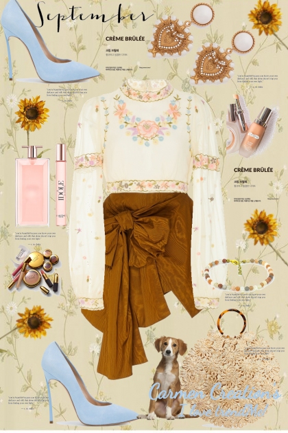 Journi's September Flower Power Outfit- Fashion set