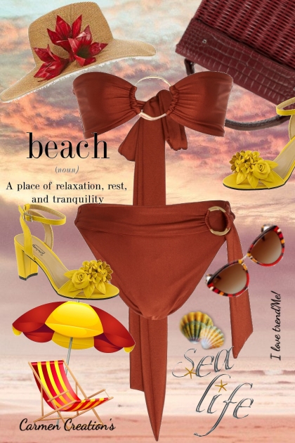 JJourni's Trip To The Beach Outfit- Fashion set