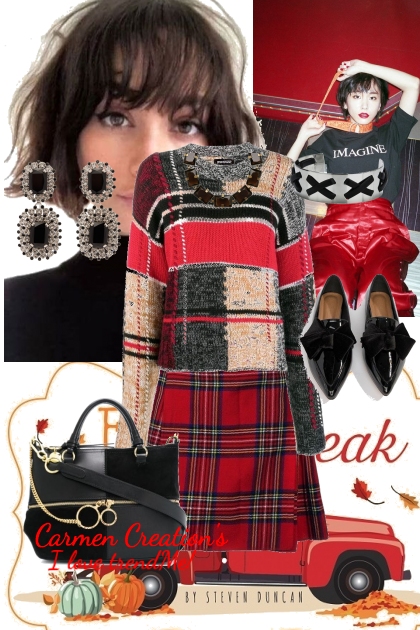 Journi's Autumn Fall Break Outfit- combinação de moda