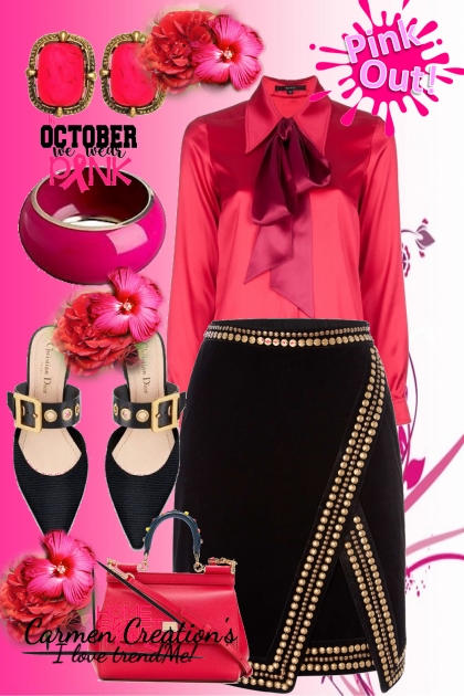 Journi Black and Pink Outfit- Combinaciónde moda