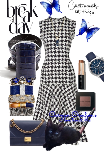 Journi's Navy Accessories Work Outfit
