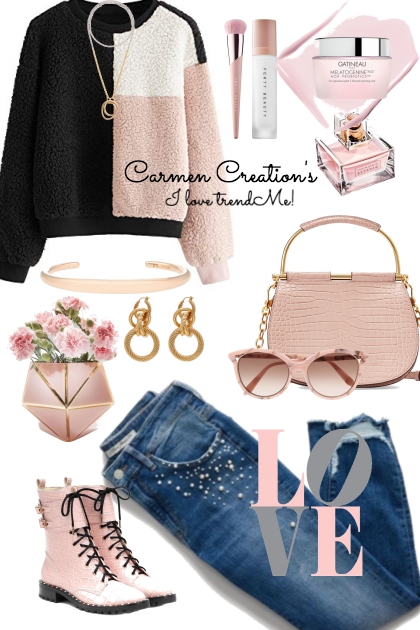 Journi's Love's Her Pastel Pink Outfit- Modna kombinacija