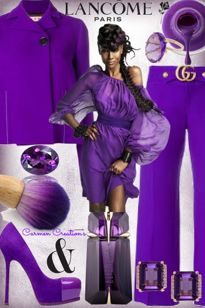 Journi's Millennial Purple Outfit 3 "For Contest"- Модное сочетание