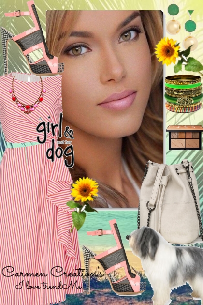 Journi's Great Friendship Girl And Dog Day Outfit- Modna kombinacija