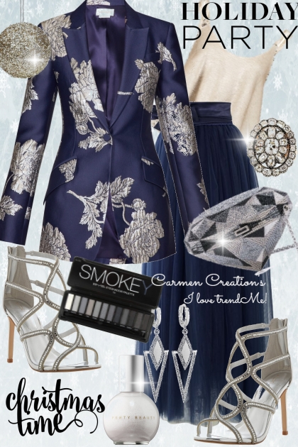 Journi's Christmas Time Holiday Party Outfit- combinação de moda