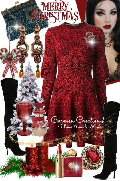 Journi's Merry Christmas Day Outfit- Fashion set