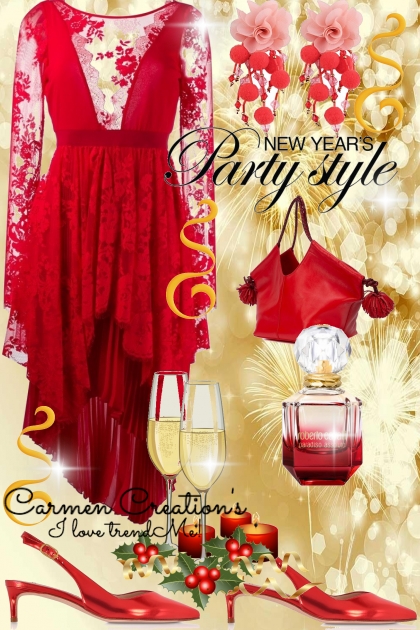 Journi's  New Years Party Style Outfit- combinação de moda