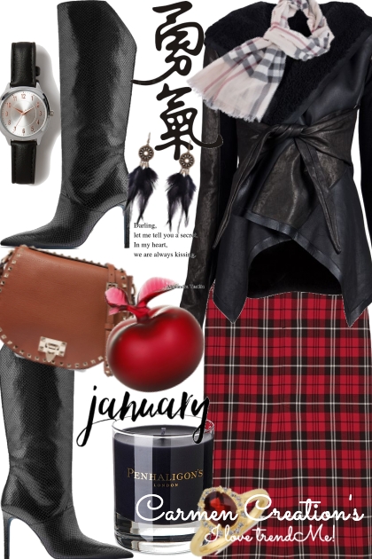 Journi's January Winter Outfit- combinação de moda