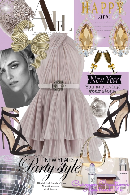 Journi's  Happy 2020 New Year's Party Style Outfit- combinação de moda