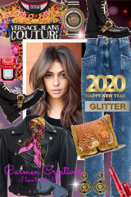 Journi's Versace Street Style Glam Outfit- Fashion set