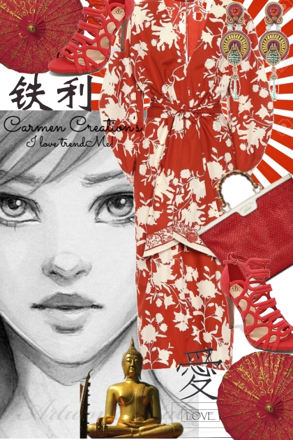 Journi's Orient Anime Vacation Outfit- combinação de moda