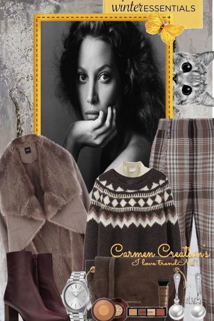 Journis Brown Winter Essentials Outfit