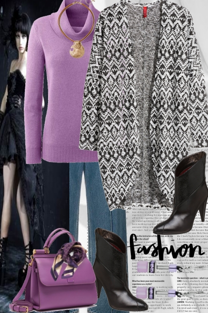 Journi's Just A Touch Of Purple Winter Fashion- Combinazione di moda