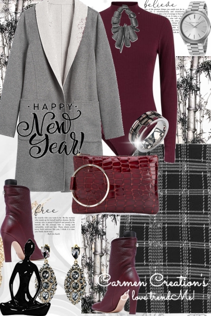 Journi's Winter Happy New Year Outfit- Combinaciónde moda