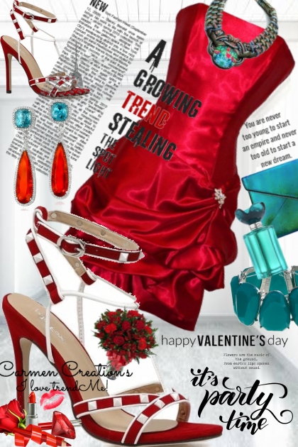 Journi Happy Valentine's Day Party Time Outfit- Fashion set