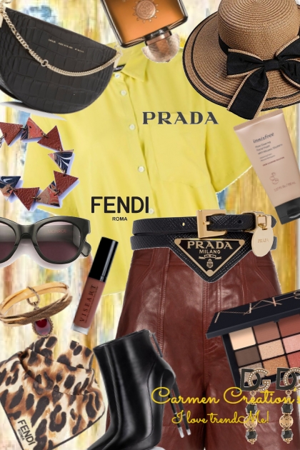 Journi Fendi And Prada Outfit- combinação de moda