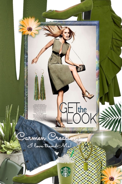 Journi Get The Look Olive Green Outfit- Modna kombinacija
