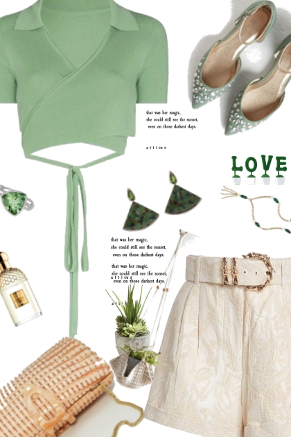 Love green- Fashion set