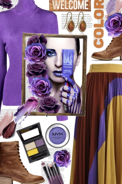 Purple Life- combinação de moda