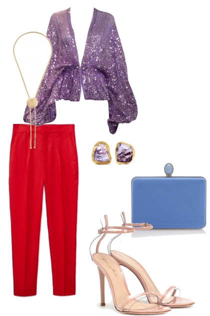 Red&purple- Fashion set
