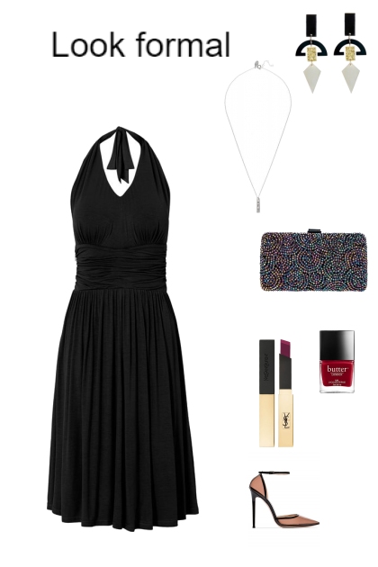 Little black dress. Formal look