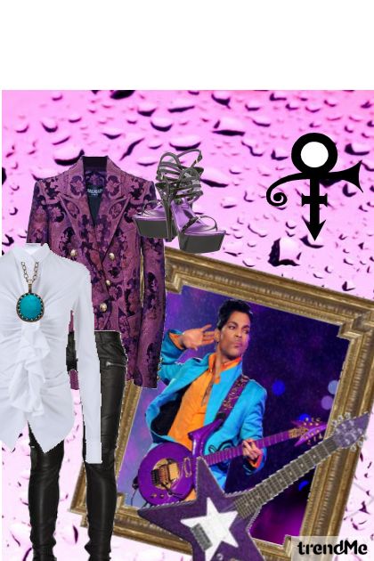 Purple rain- Modna kombinacija