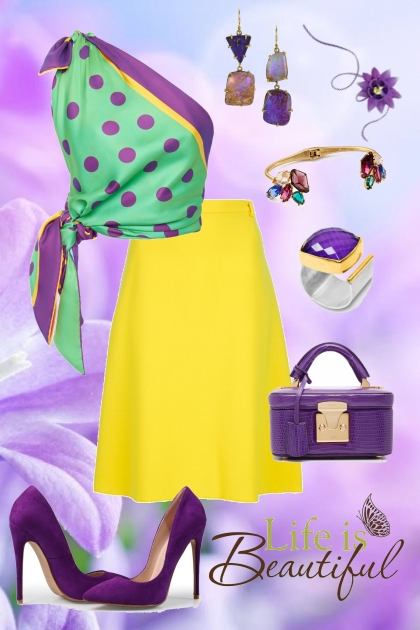 Purple Spring- Modekombination