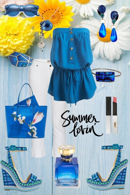Summer Blue- Модное сочетание