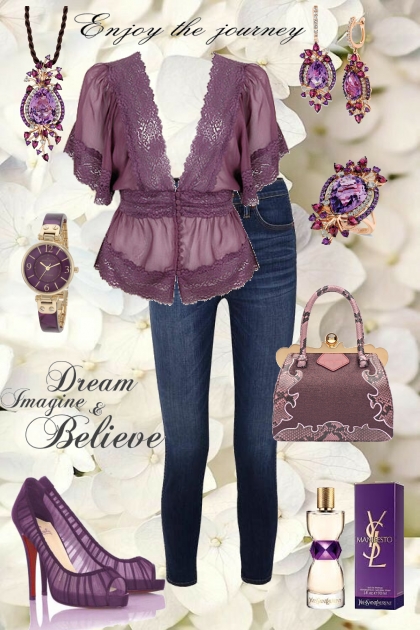 Purple Lace- Combinaciónde moda