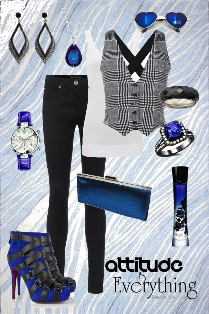 Cobalt Attitude- Fashion set