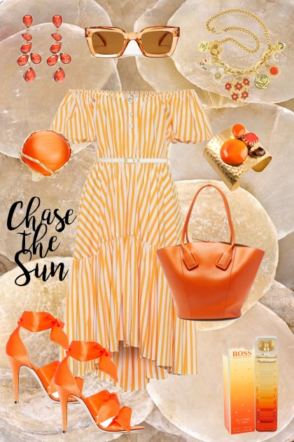 Sunshine Orange- combinação de moda