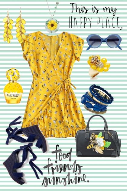 Happy Yellow- combinação de moda