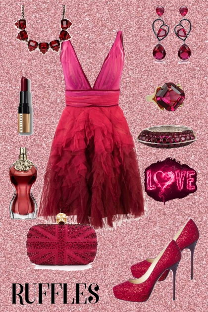 Pink Ruffles- Combinaciónde moda