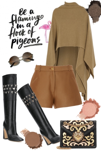 be a flamingo in a flock of pigeons- Fashion set
