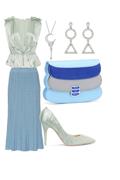 № 9 blue- Combinazione di moda