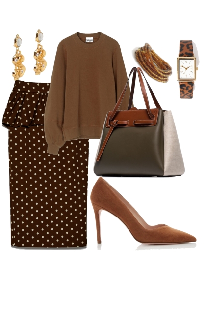 № 14  brown- Combinazione di moda