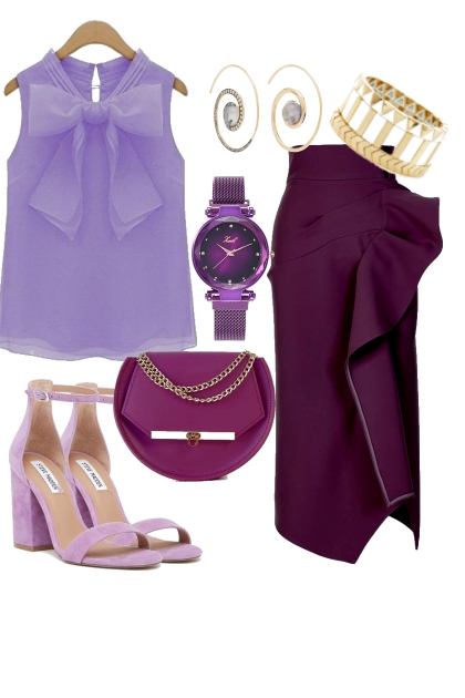 № 12  violet- Modna kombinacija
