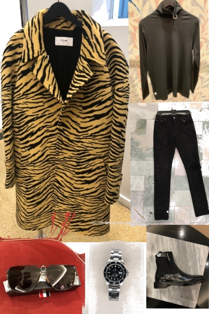 Tiger stripes draft 1- combinação de moda