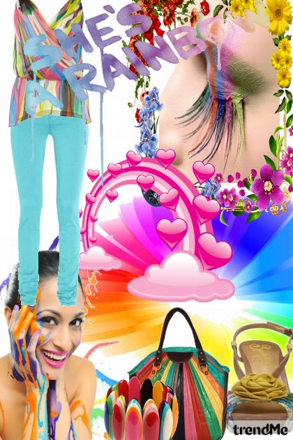 She´s  a Rainbow- Combinazione di moda