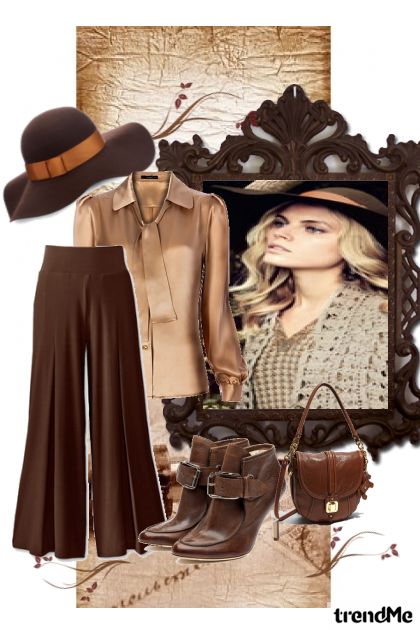 brown- combinação de moda