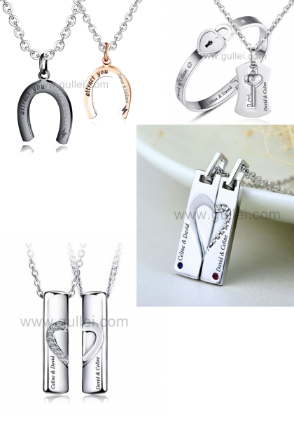 Couples Necklaces by Gullei.com- Fashion set