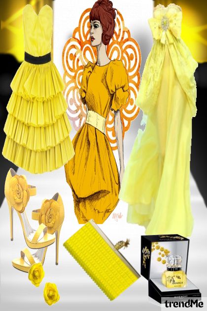 glamorous yellow- combinação de moda