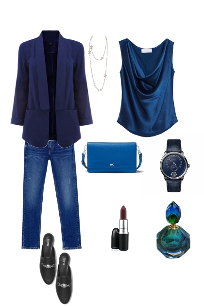 Монохром синий 4- Модное сочетание